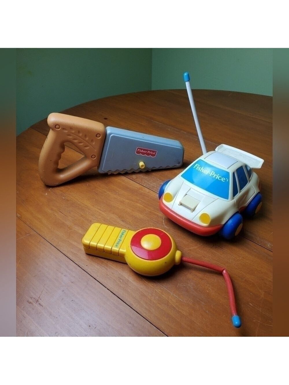 Fisher Price Toys, 1990s, RC Police Car and Saw